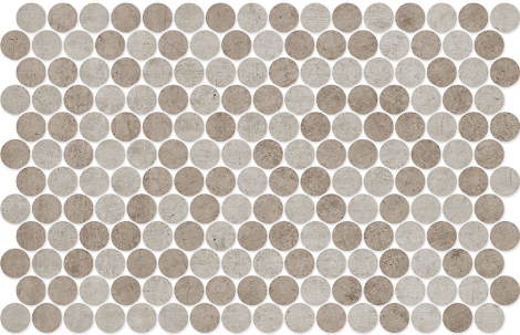 Round Concrete Taupe Blend Light