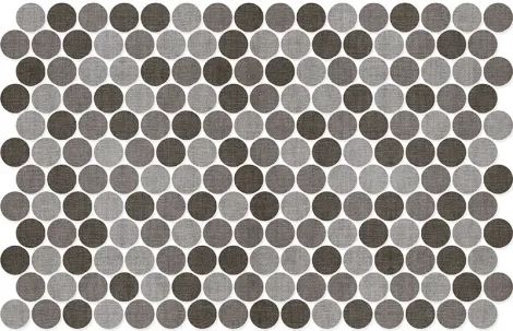 Round Textile Blend Taupe