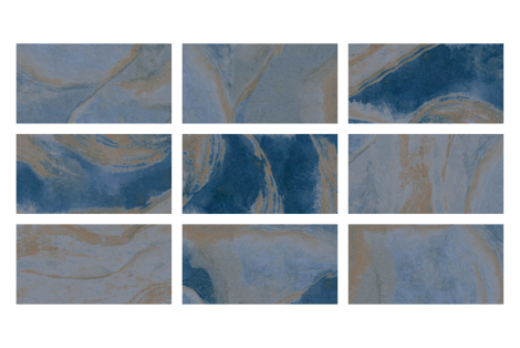 Vision Ocean Blue Porselen Karo
