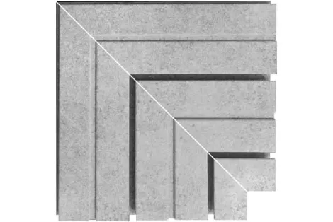 Vision Judi Gray Grid Corner
