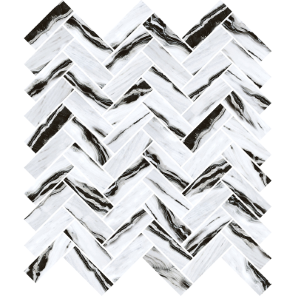 Herringbone Panda Marble