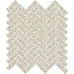 Herringbone Terazzo Beige