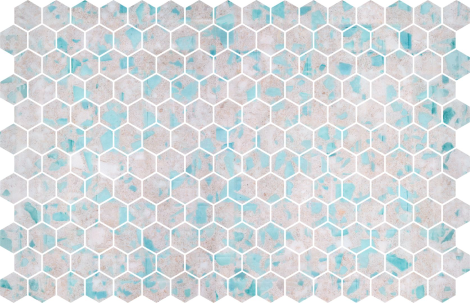 Round Terazzo Turquoise Blush
