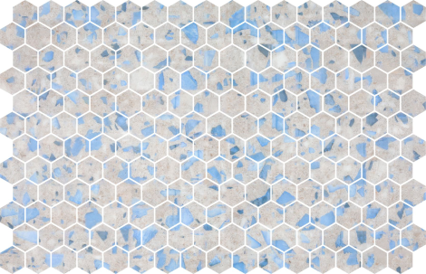 Hexa Terazzo Blue Blush