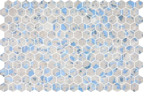 Hexa Terazzo Blue Blush