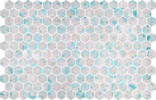 Hexa Terazzo Turquoise Blush