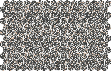 Hexa Terazzo Black
