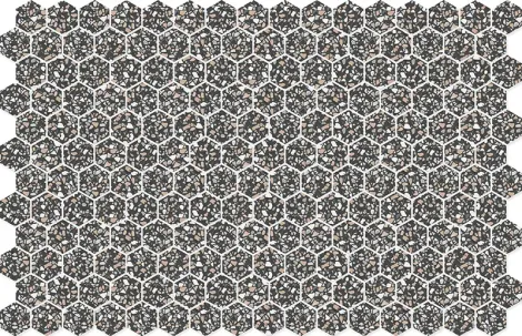 Hexa Terazzo Black
