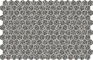 Hexa Terazzo Black