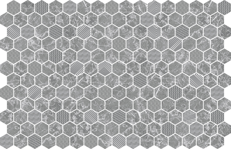 Hexa Grey Marble Deco